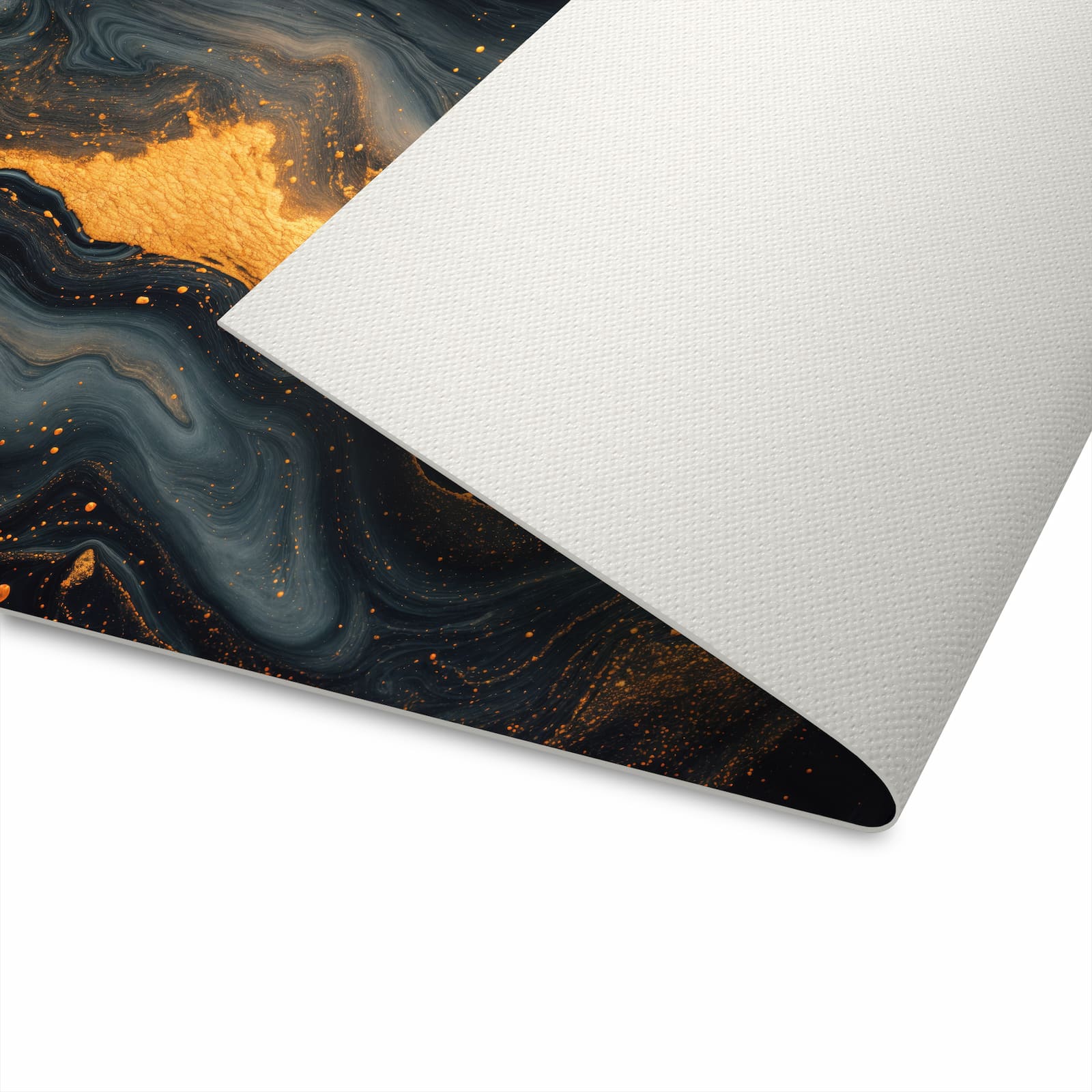 Komfortabler Küchenteppich mit Motiv Abstrakter Wirbel rutschfest in der Unterseite