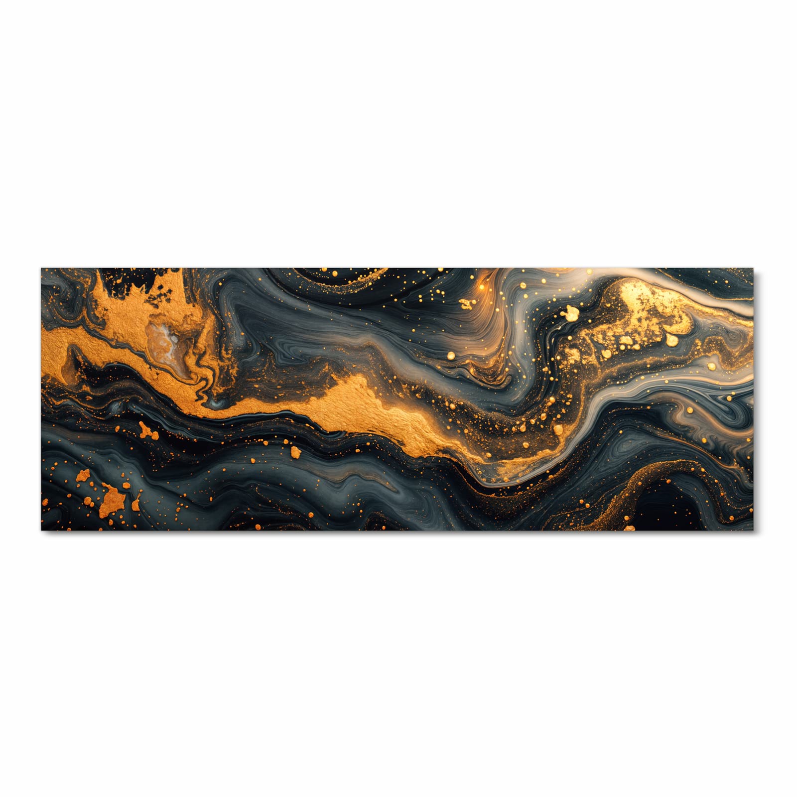 Komfortabler Küchenläufer mit Motiv Abstrakter Wirbel in Frontansicht