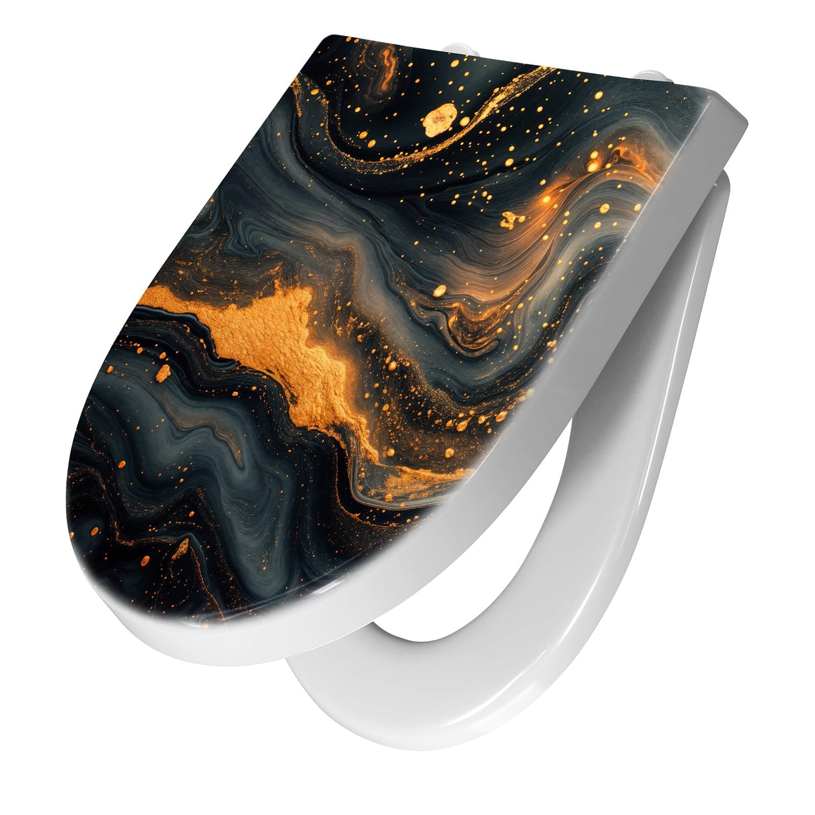 WC-Sitz mit Absenkautomatik Abstrakter Wirbel