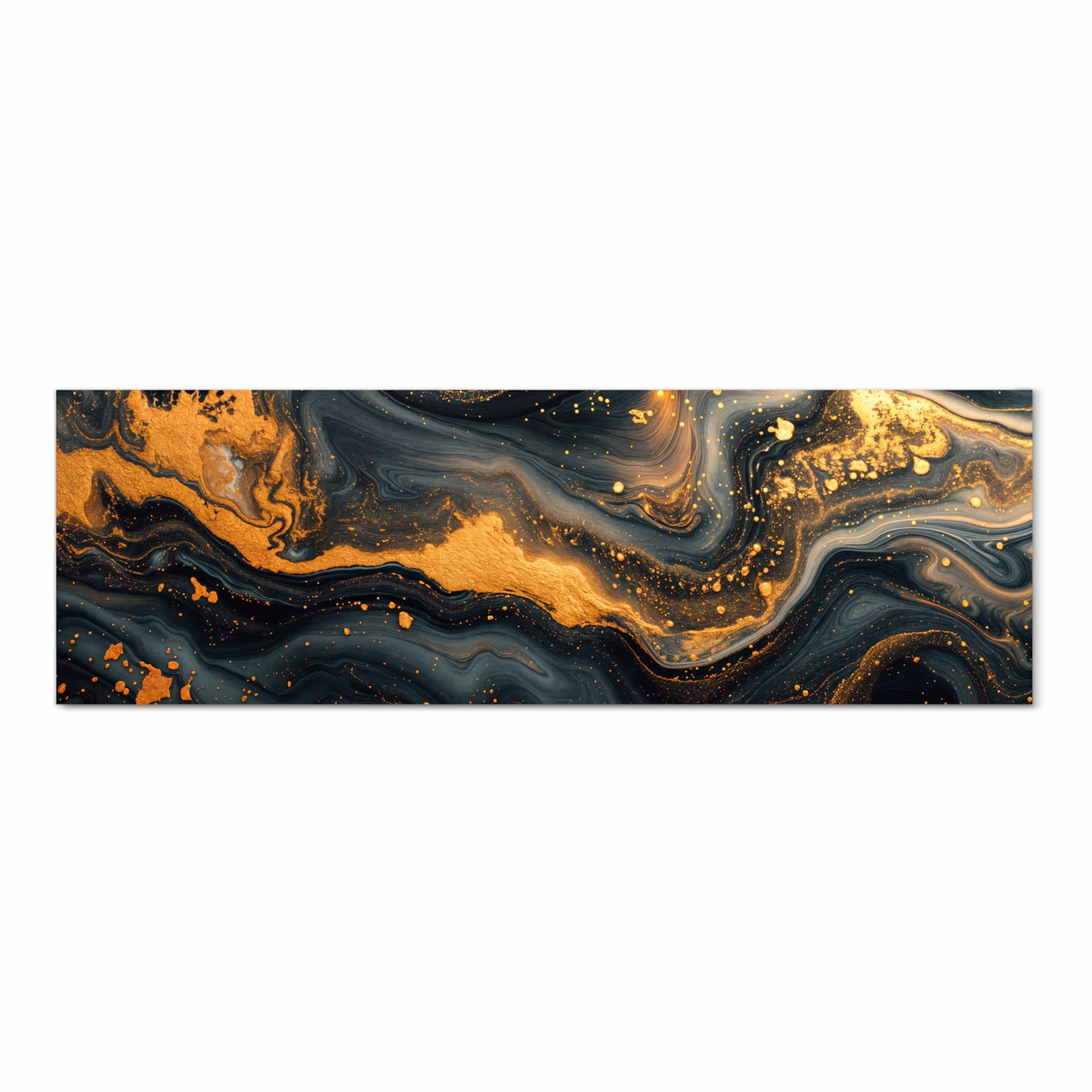 Zeitsparender Küchenteppich mit Motiv Abstrakter Wirbel in Frontansicht für die Küche