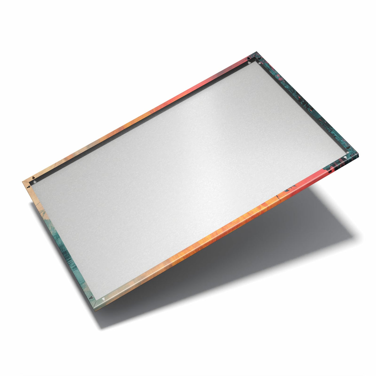 Nur 7 mm – liegt eng an der Wand – Metall Magnettafel - Sonne zwischen Felsen