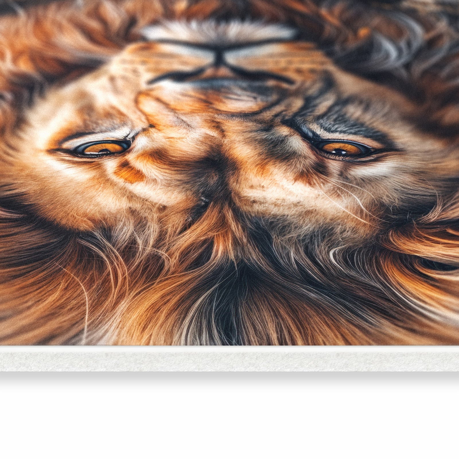 Küchenteppich mit Motiv Löwe Porträt in seitlicher Ansicht für angenehme Haptik