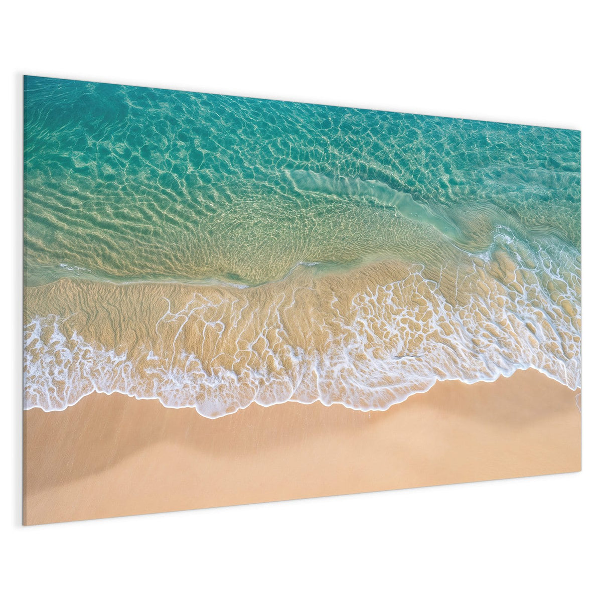 4 mm Glas statt lackiertem Blech – Magnettafel - Mintgrünes Flachwasser