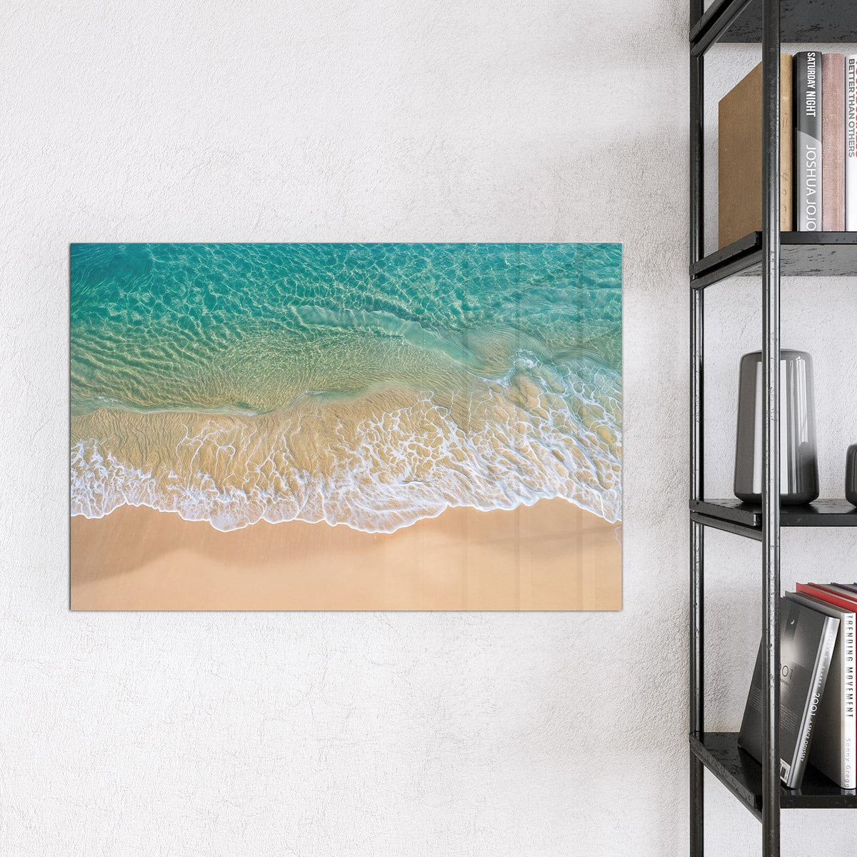 9 Größen – von 30 × 30 bis 120 × 90 cm – Magnettafel - Mintgrünes Flachwasser