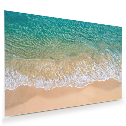 Wandbild mit dem Motiv Mintgrünes Flachwasser