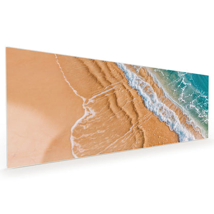Küchenrückwand mit dem Motiv Sandrippen am Ufer