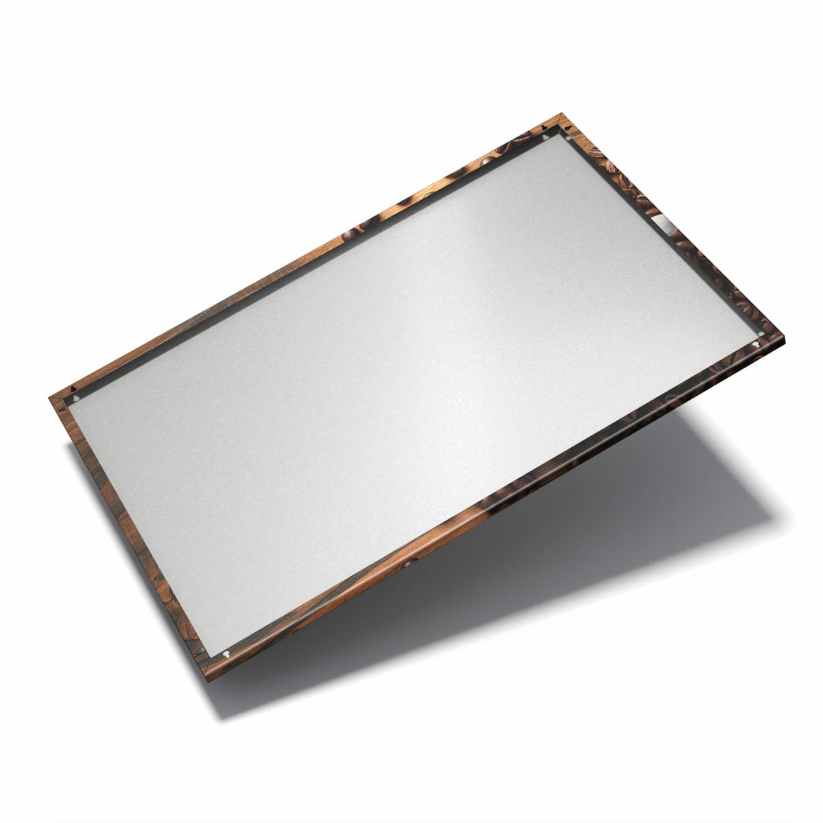 Nur 7 mm – liegt eng an der Wand – Metall Magnettafel - Kaffee mit Latte Art
