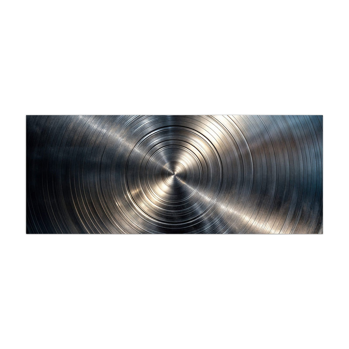 Küchenrückwand aus Glas Konzentrische Kreise im Hochformat, Motiv bildfüllend von vorn