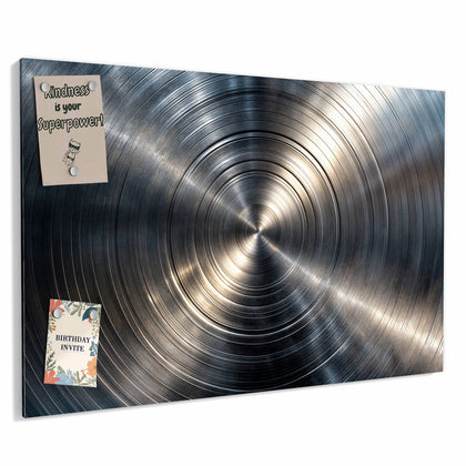 Metall Magnettafel mit dem Motiv Konzentrische Kreise