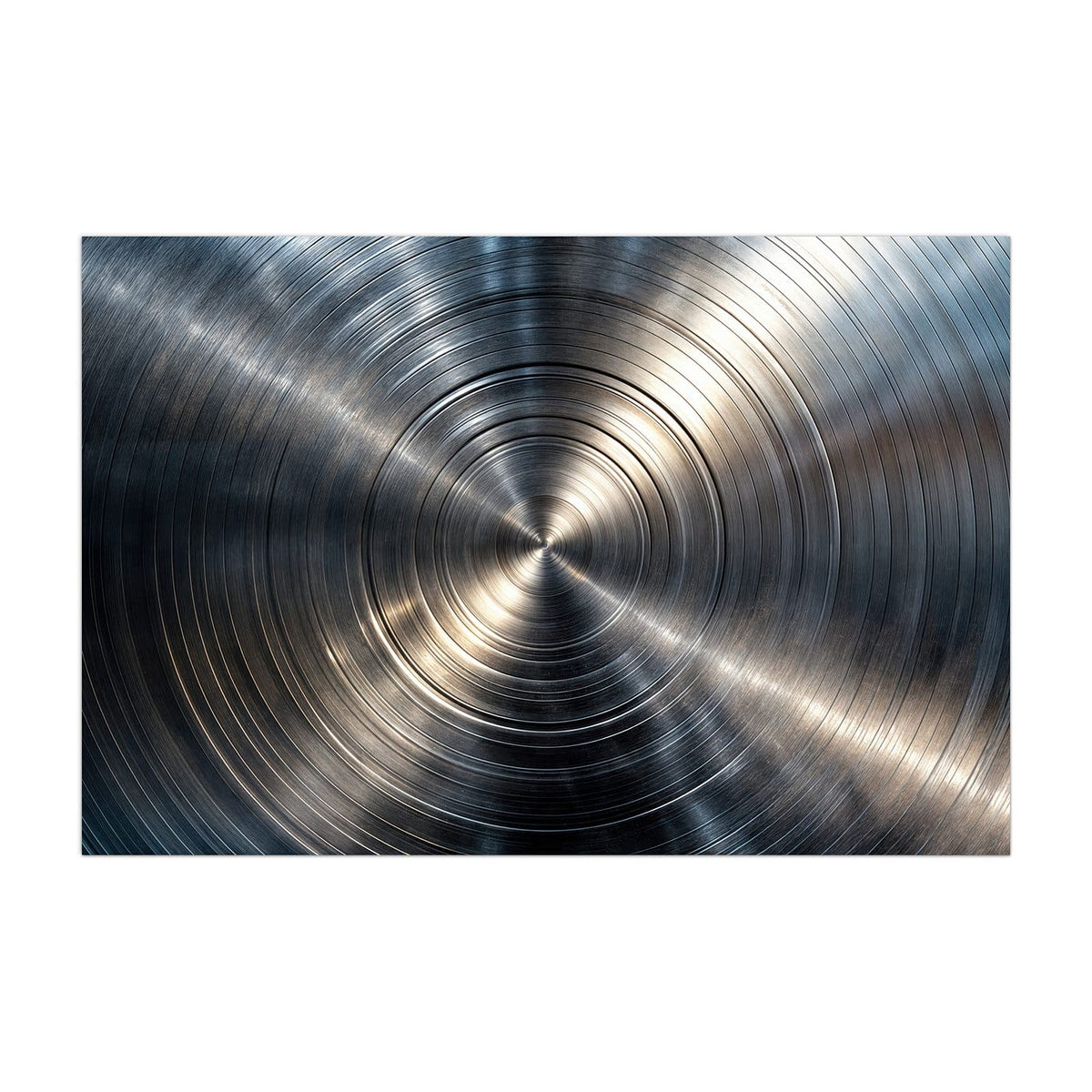 Küchenrückwand aus Glas Konzentrische Kreise im Hochformat, Motiv bildfüllend von vorn