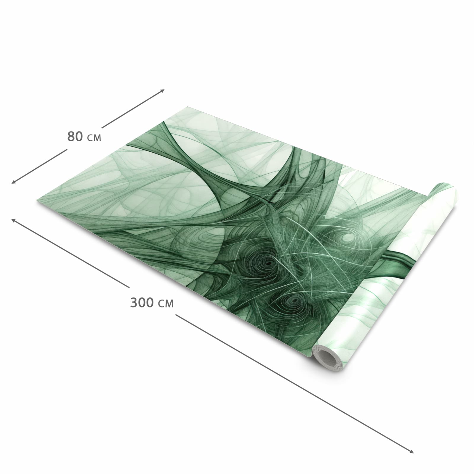 Bodenschonender rutschfester Küchenteppich mit Motiv Strukturen von Abstrakte in der Grösse 60x240 cm