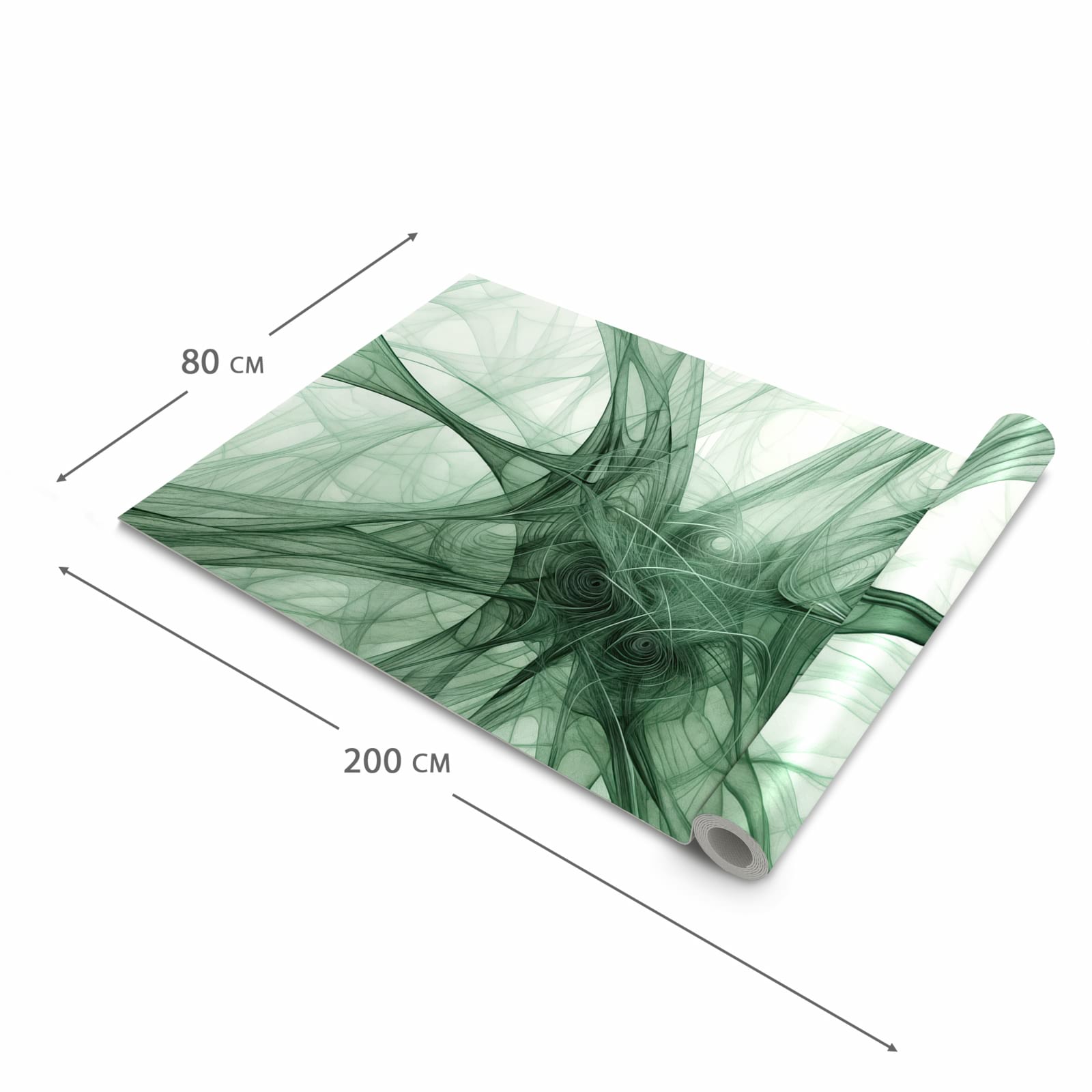 Feuchtigkeitsresistenter waschbarer Küchenteppich mit Motiv Strukturen von Abstrakte in der Grösse 60x240 cm