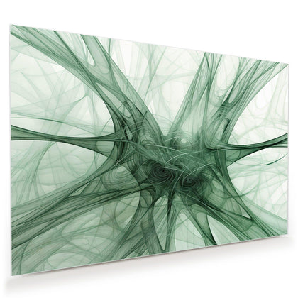 Wandbild mit dem Motiv Grünes Netzmuster