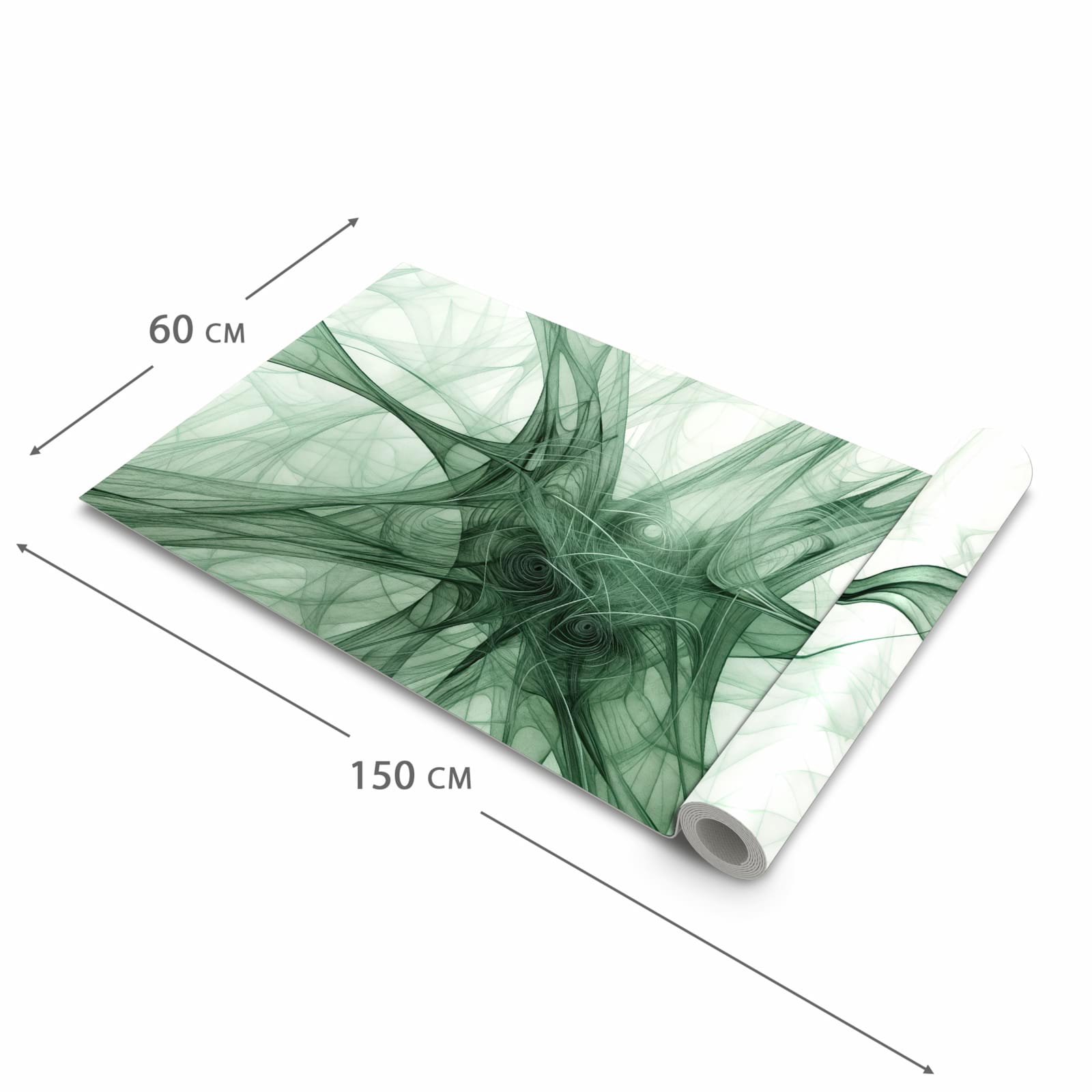 Waschbarer Küchenläufer mit Motiv Strukturen von Abstrakte in der Größe 60x240 cm für angenehme Haptik