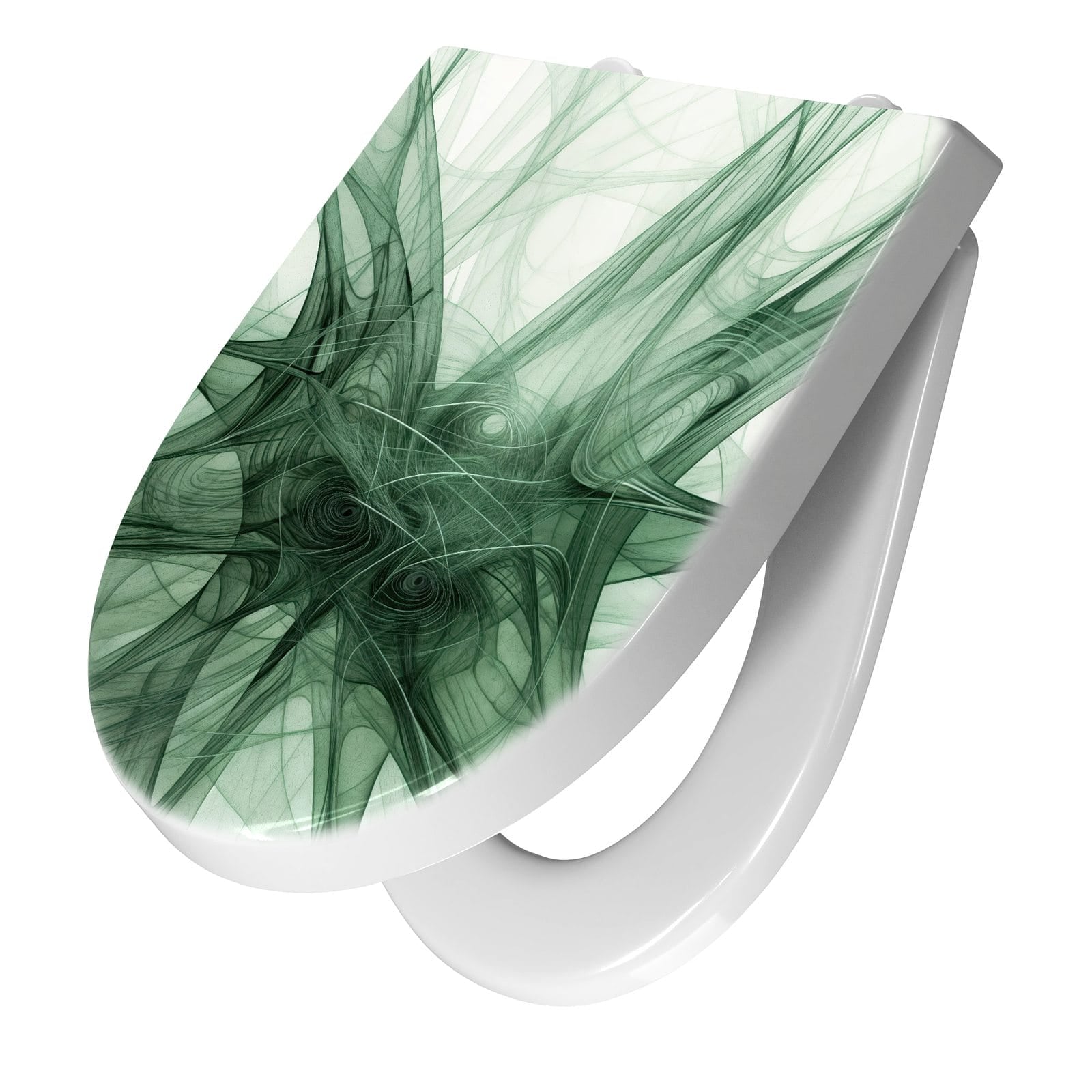 WC-Sitz mit Absenkautomatik Strukturen von Abstrakte