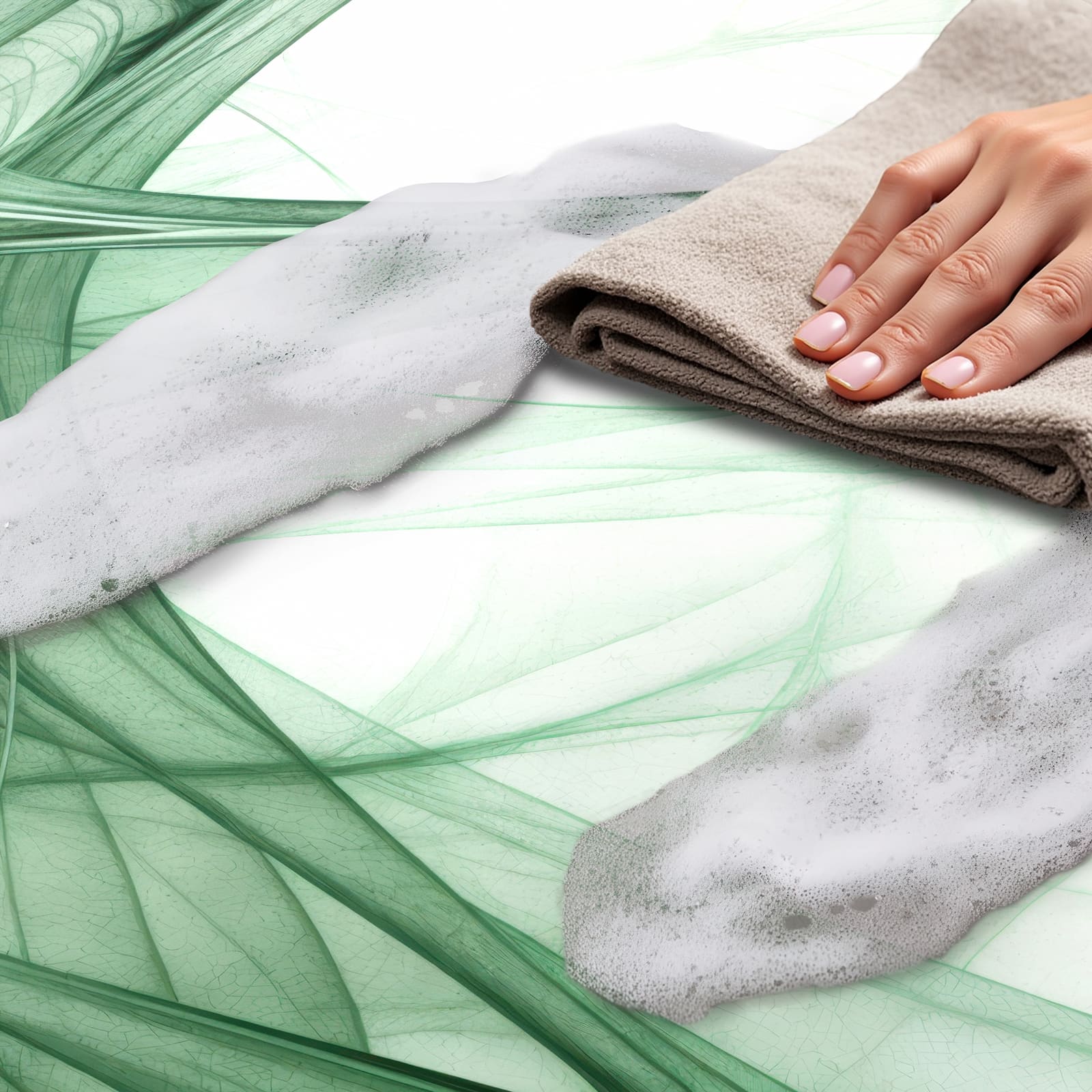 Waschbarer Küchenläufer mit Motiv Strukturen von Abstrakte - einfach zu reinigen