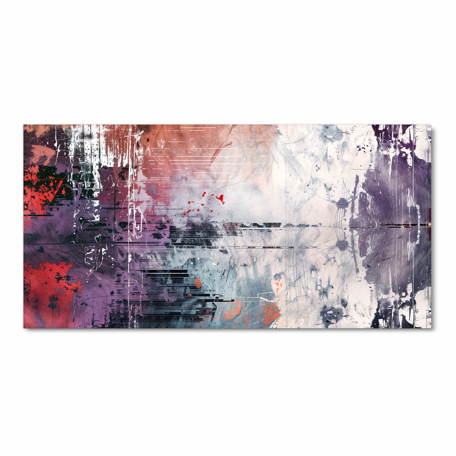 Komfortabler Küchenläufer mit Motiv Kunst von Abstrakte in Frontansicht