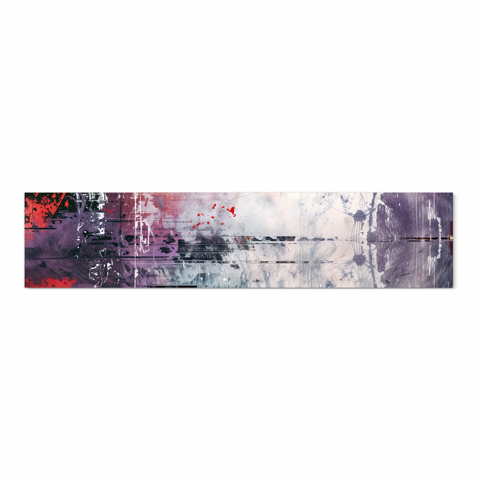 Hygienischer rutschfester Küchenläufer mit Motiv Kunst von Abstrakte in Frontansicht