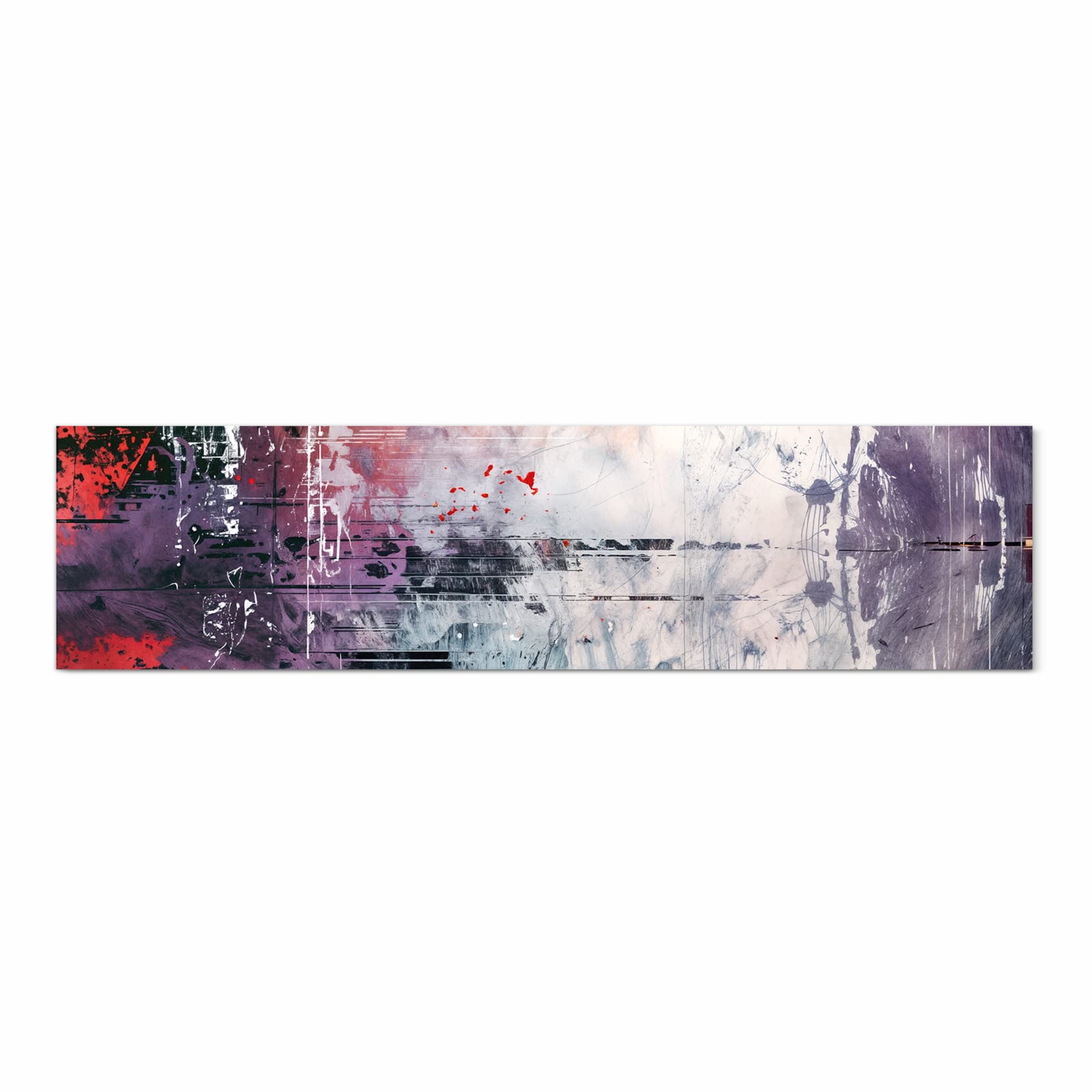 Rutschfester Küchenläufer mit Motiv Kunst von Abstrakte in Frontansicht für angenehme Haptik