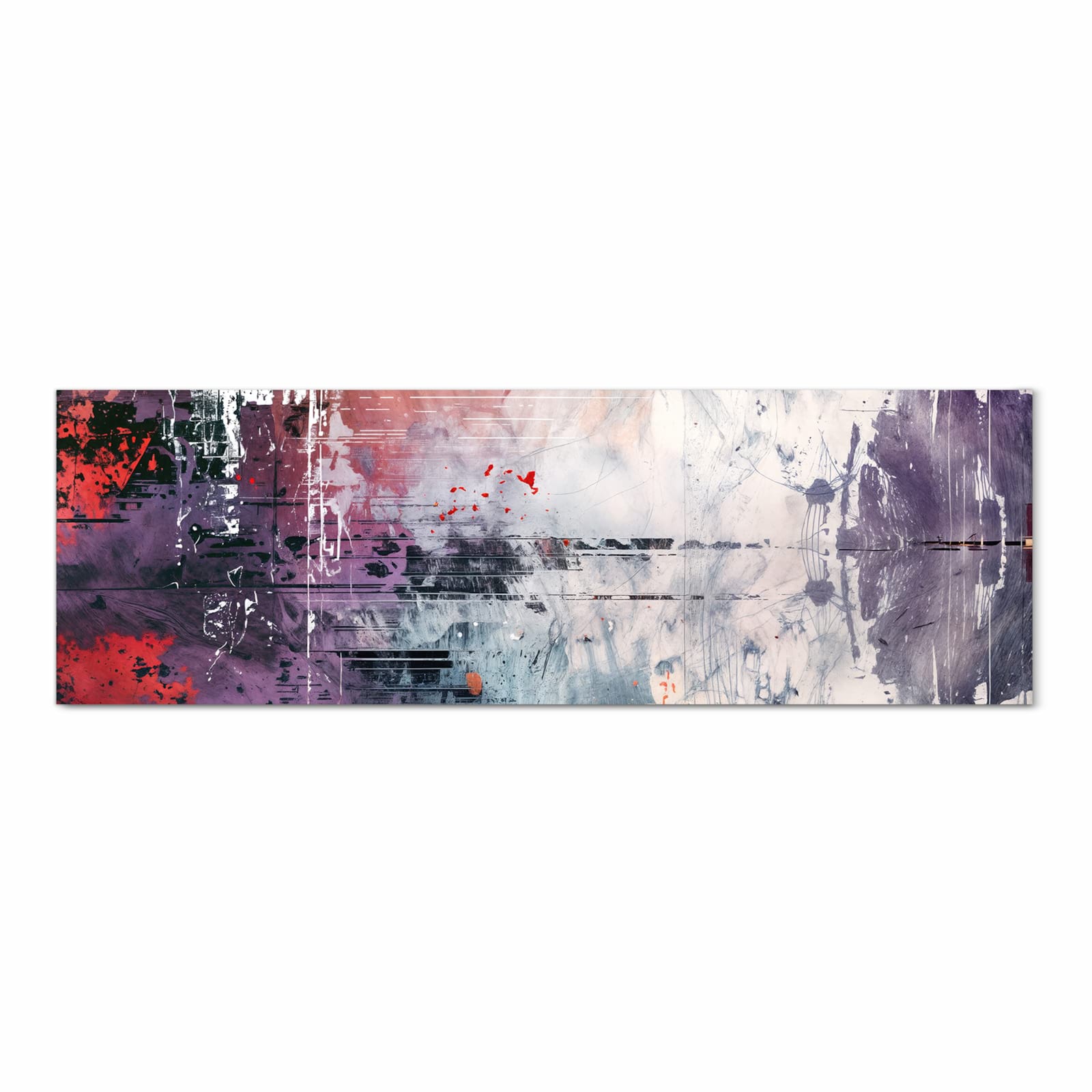 Langlebiger Küchenläufer mit Motiv Kunst von Abstrakte in Frontansicht für moderne Küchen