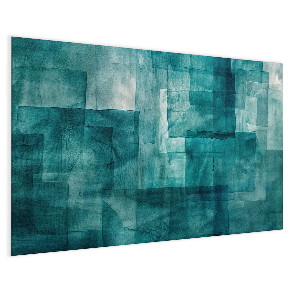 4 mm Glas statt lackiertem Blech – Magnettafel - Transparente Rechtecke