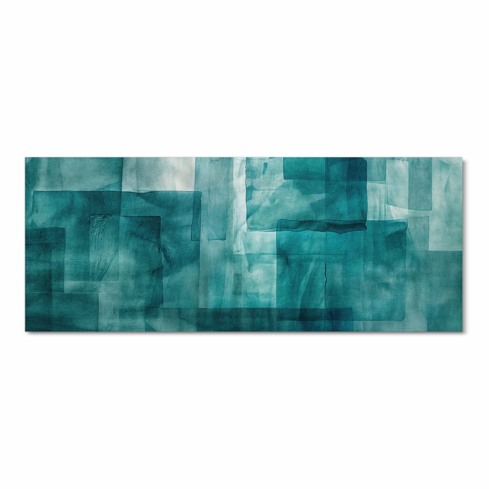 Abriebfester Küchenteppich mit Motiv Abstrakte Formen in Frontansicht - waschbar