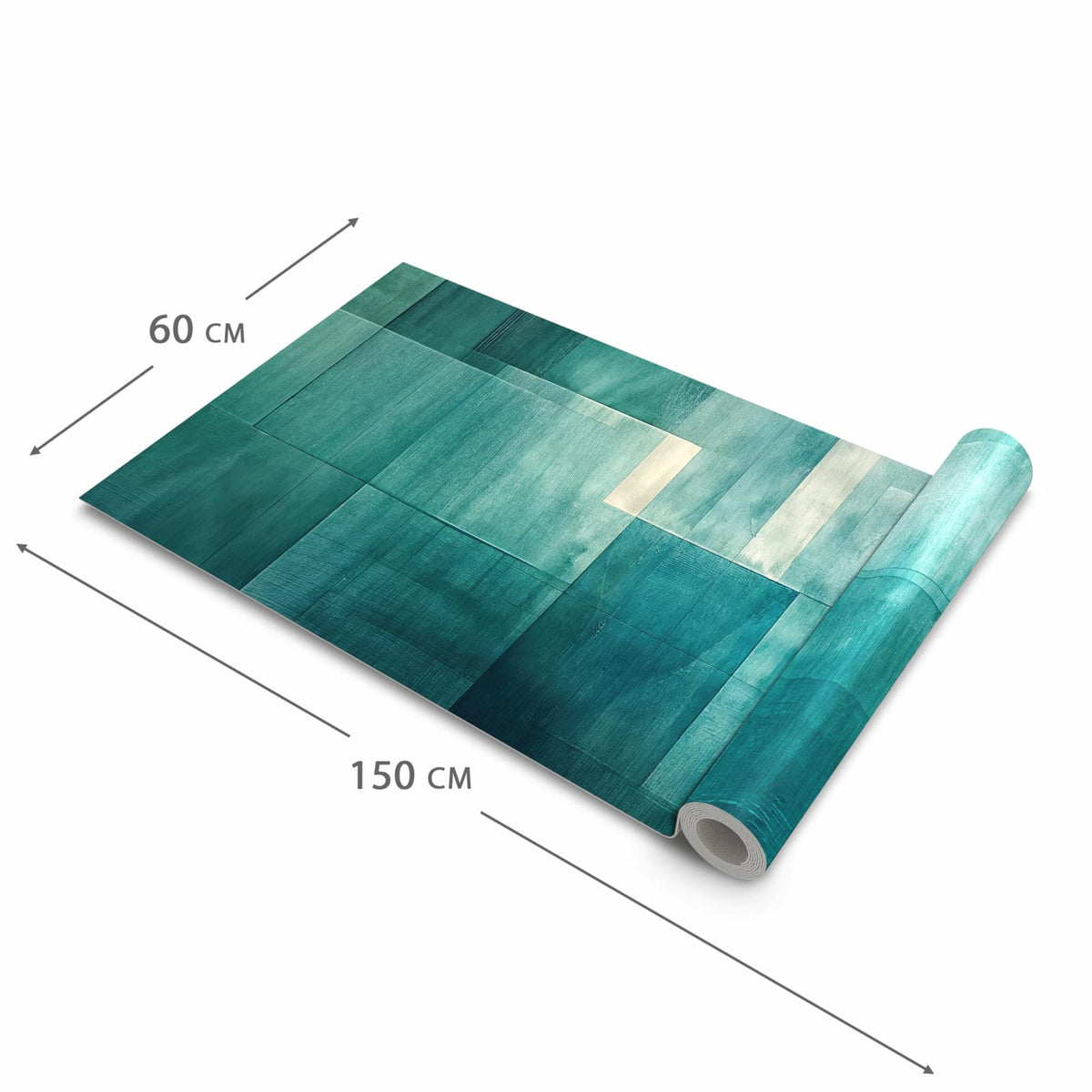 Rutschfester Küchenteppich mit Motiv Abstrakter Hintergrund in der Größe 60x150 cm für Trittkomfort