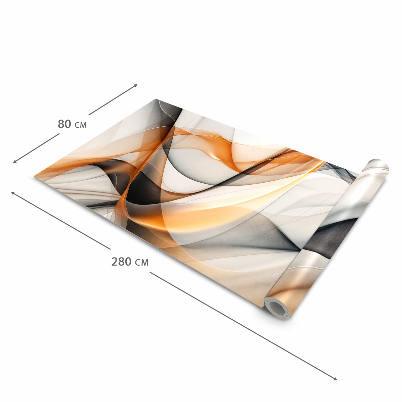 Bodenläufer mit Motiv Schwebende Wellen in der Grösse 60x150 cm für sichere Aufbewahrung