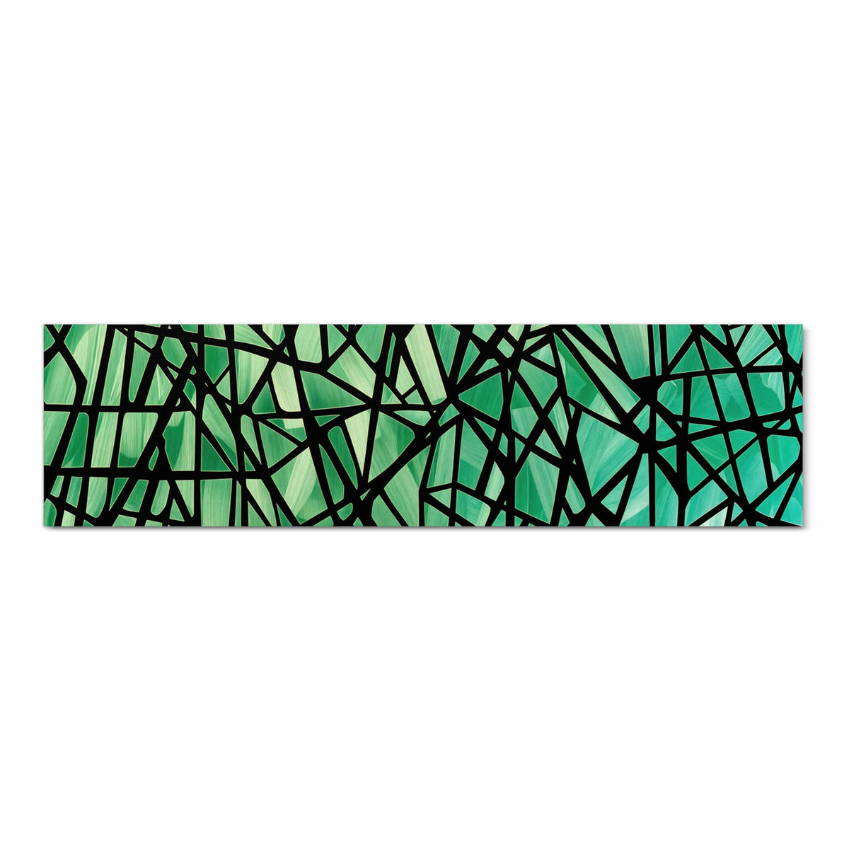 Wasserabweisender Küchenteppich mit Motiv Geometrisches Glasmuster in Frontansicht