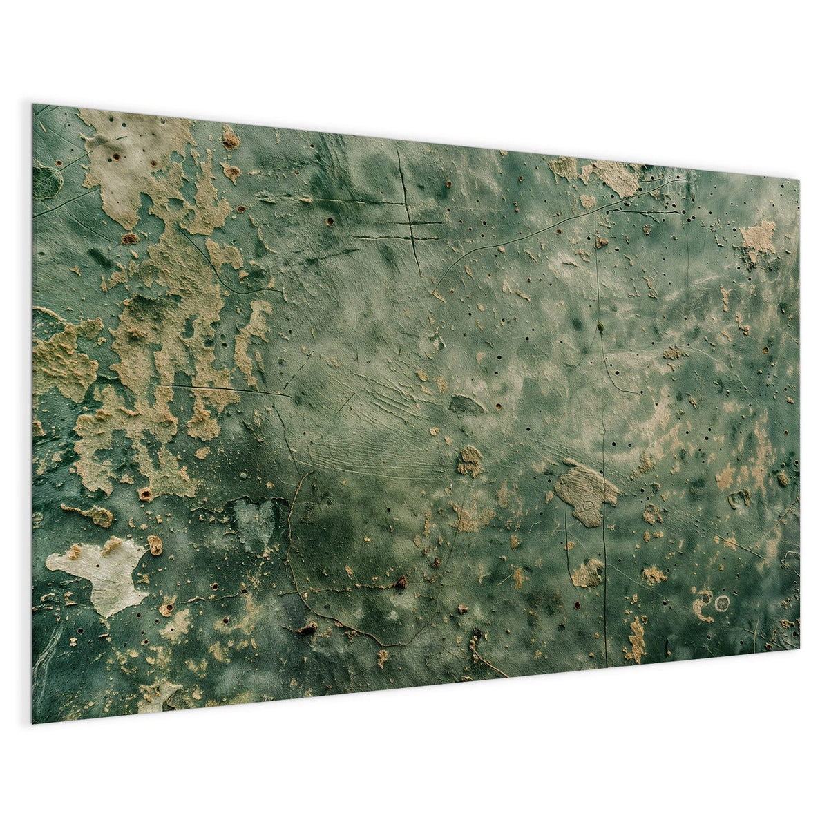 4 mm Glas statt lackiertem Blech – Magnettafel - Grüne Patina