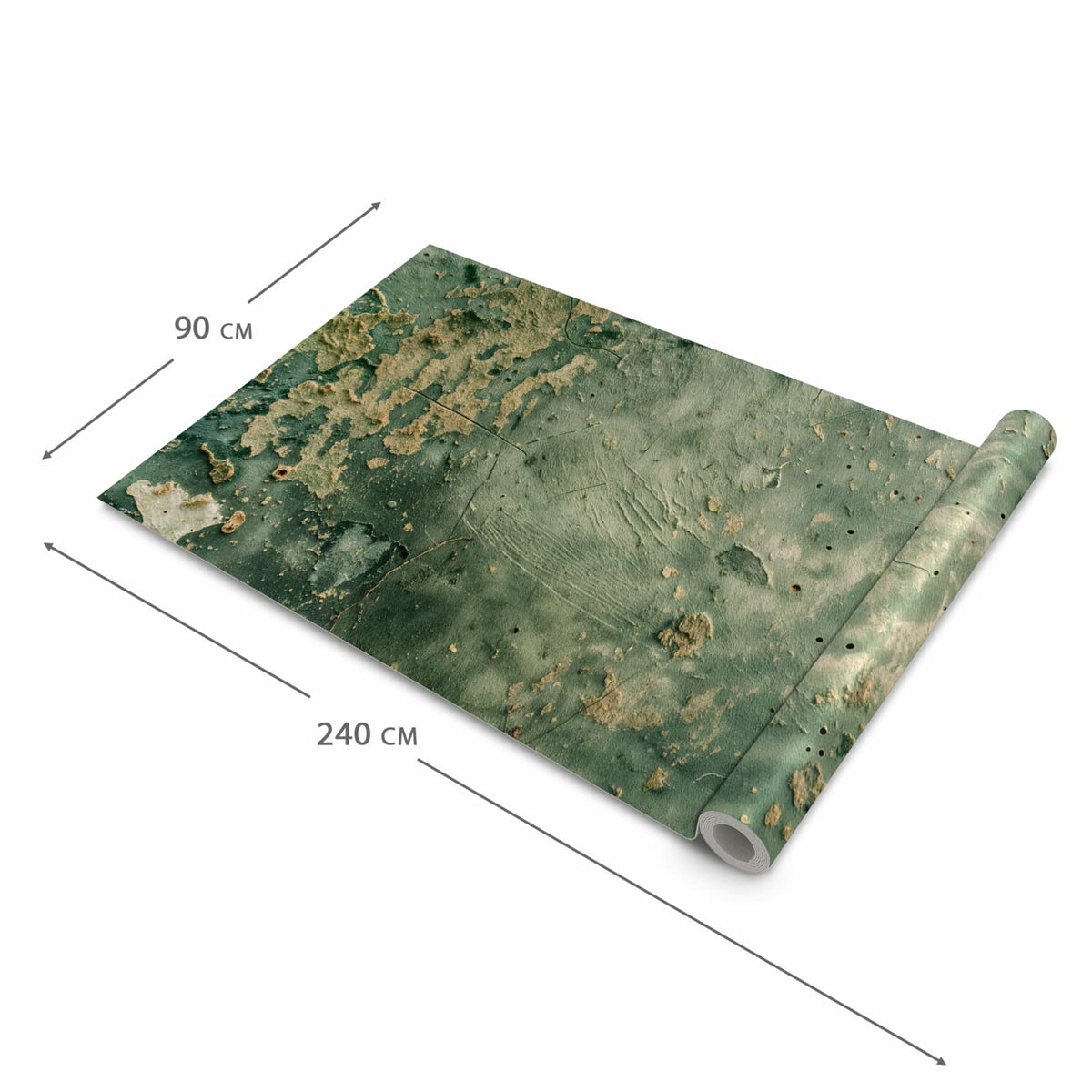 Langlebiger Küchenläufer mit Motiv Abblätternde Wandfarbe in der Grösse 90x240 cm