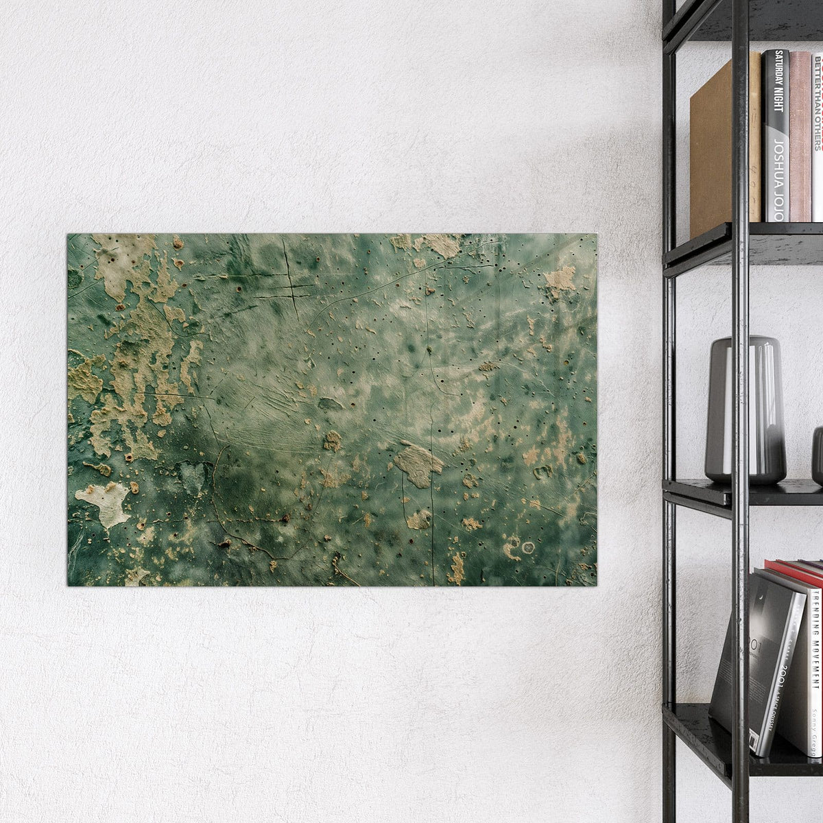 9 Größen – von 30 × 30 bis 120 × 90 cm – Magnettafel - Grüne Patina
