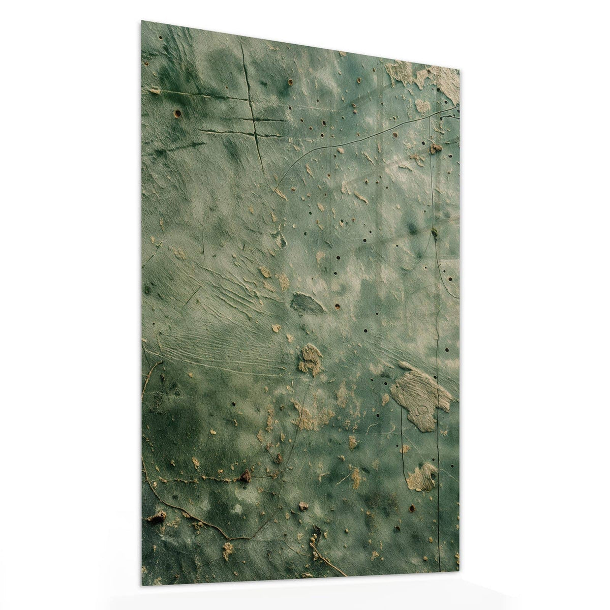 11 Größen – von 30 × 60 bis 60 × 150 cm – Wandbild - Grüne Patina - Hochformat