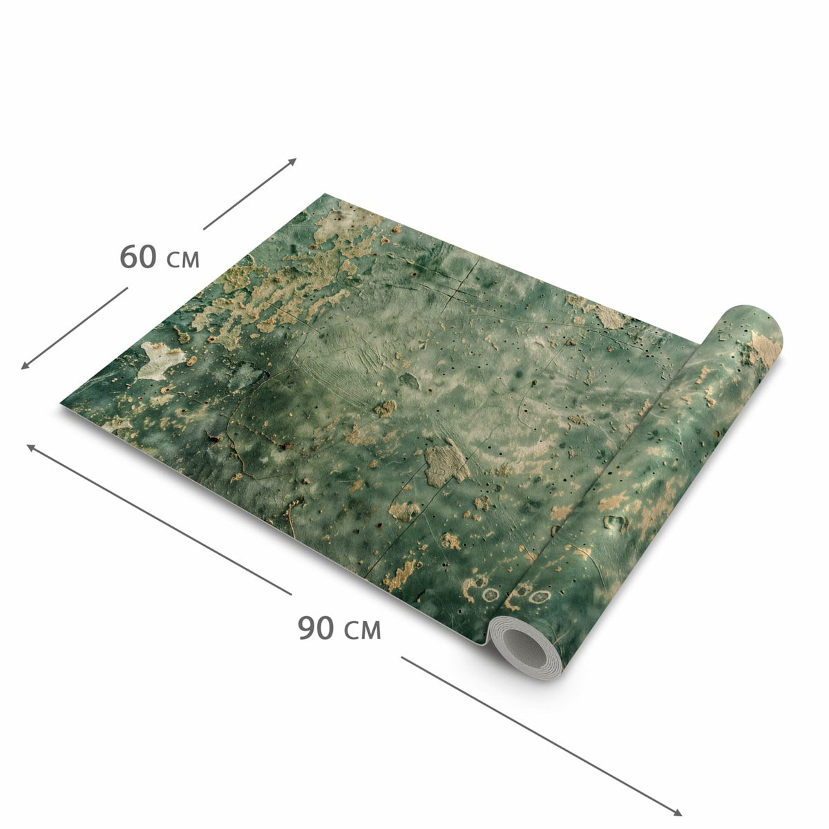 Rutschfester waschbarer Teppich Esstisch mit Motiv Abblätternde Wandfarbe in der Grösse 90x240 cm