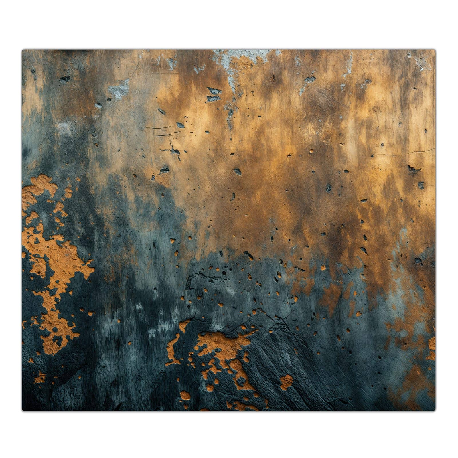 1-teilige Abdeckplatte Induktionsherd mit verwitterte Wand-Motiv in der Frontansicht #grösse_1-Teilig (60x52cm)
