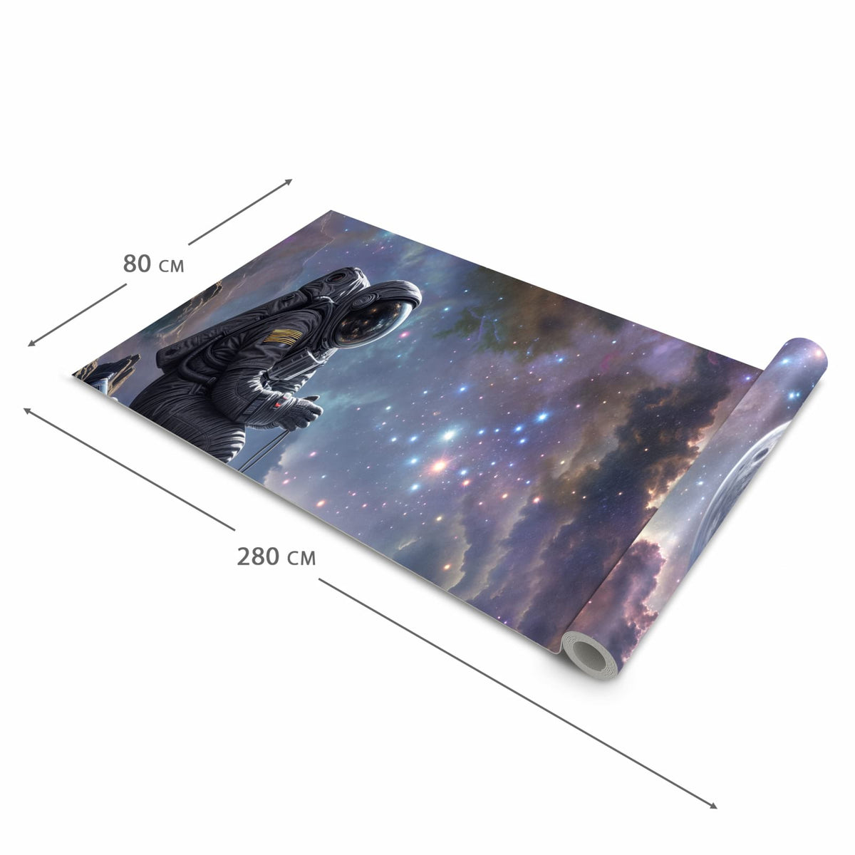 Wasserabweisender rutschfester Küchenläufer mit Motiv In All Astronaut in der Grösse 90x180 cm