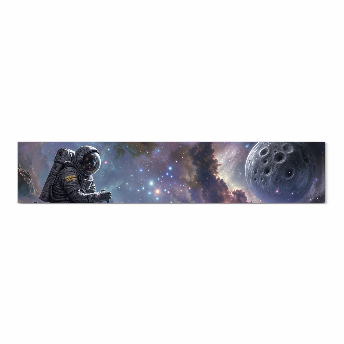 Langlebiger Läufer für Eingangsbereich mit Motiv In All Astronaut in Frontansicht