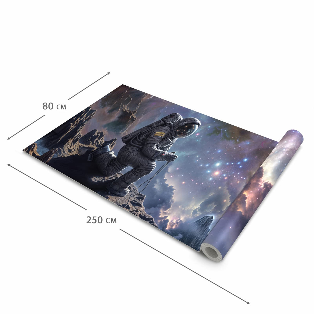 Rutschfester Küchenläufer mit Motiv In All Astronaut in der Grösse 90x180 cm für Trittkomfort