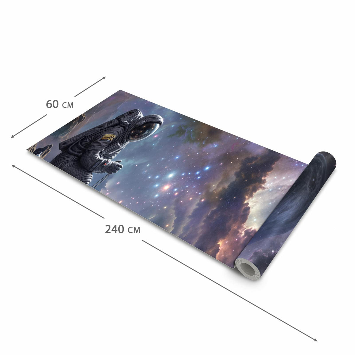 Rutschfester Küchenteppich mit Motiv In All Astronaut in der Grösse 80x300 cm für sicheres Aufbewahren