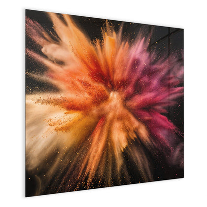 Magnettafel mit dem Motiv Farbpulver auf Schwarz