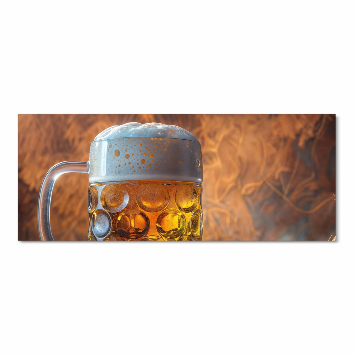 Flacher großer Küchenteppich mit Motiv Bierkrug in Frontansicht