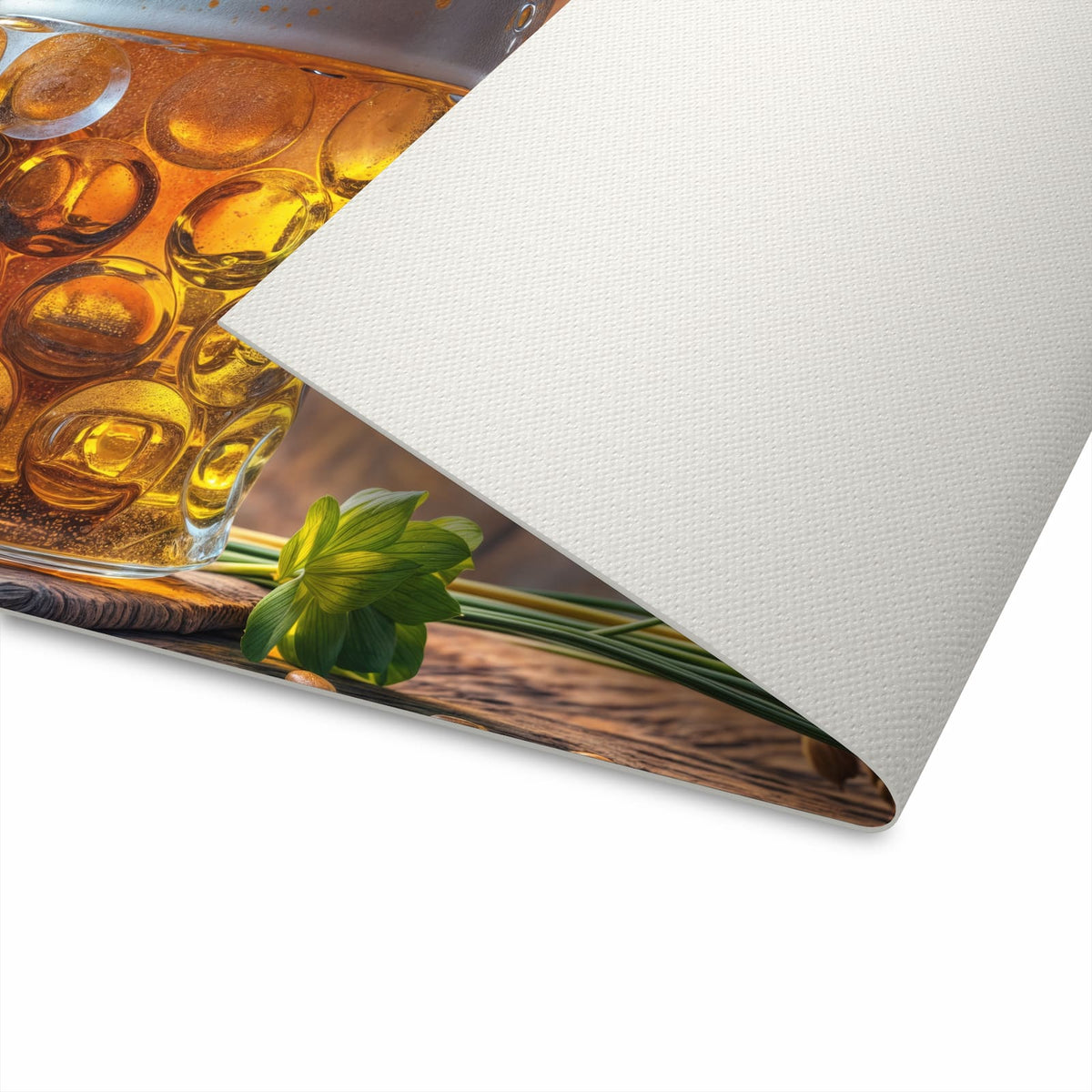 Farbbeständiger waschbarer Küchenläufer mit Motiv Bierkrug in der Unterseite