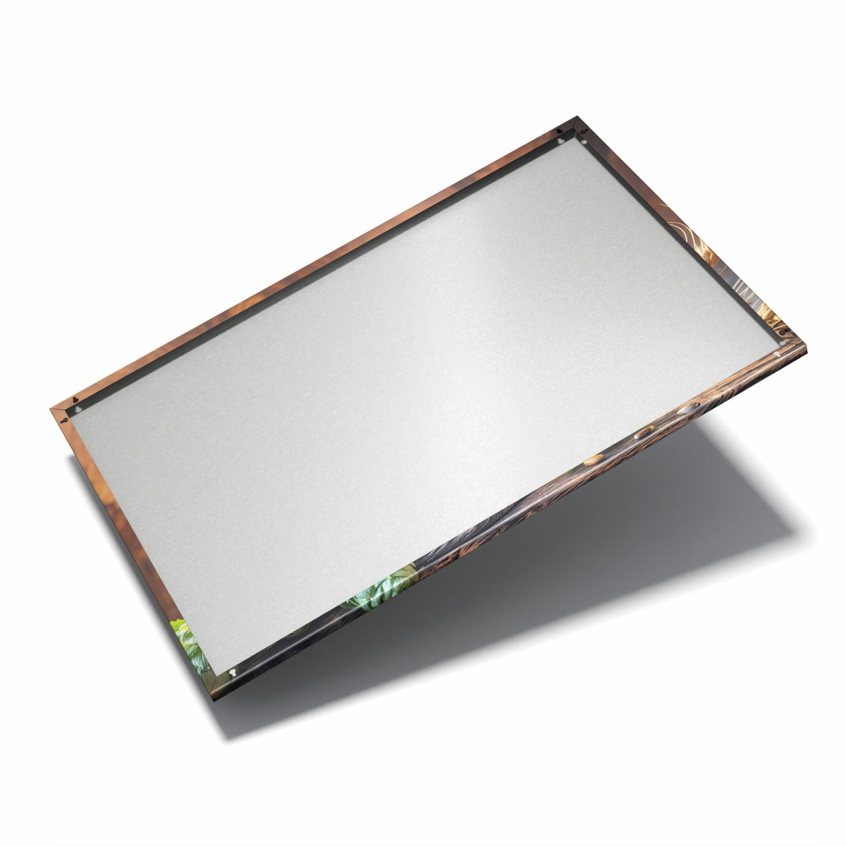 Nur 7 mm – liegt eng an der Wand – Metall Magnettafel - Bierkrug mit Hopfen