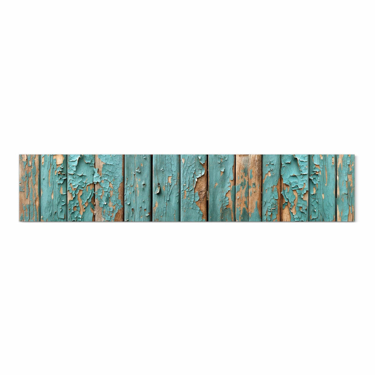 Flacher rutschfester Küchenläufer mit Motiv Farbe von Abblätternde in Frontansicht