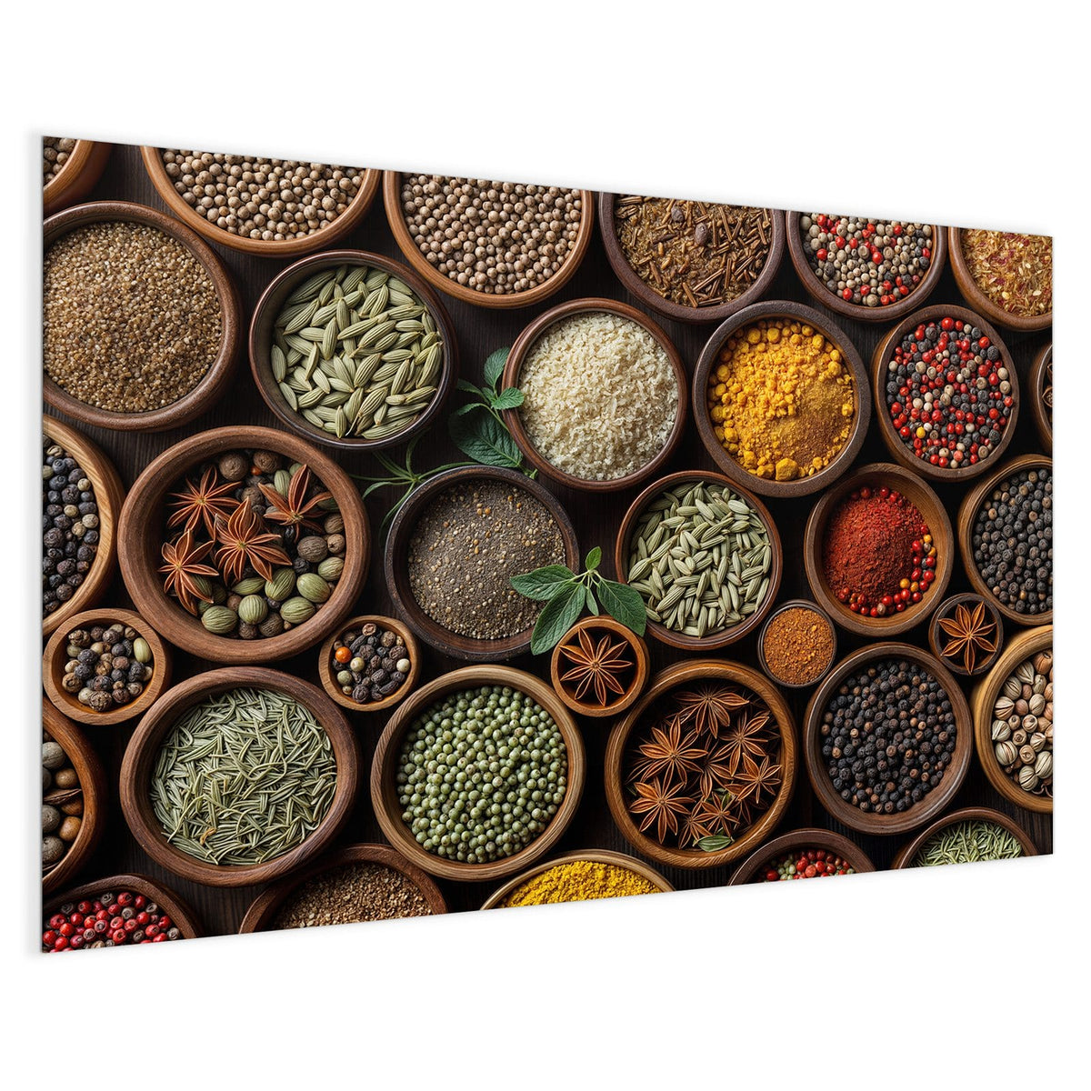 4 mm Glas statt lackiertem Blech – Magnettafel - Bunte Gewürzschalen