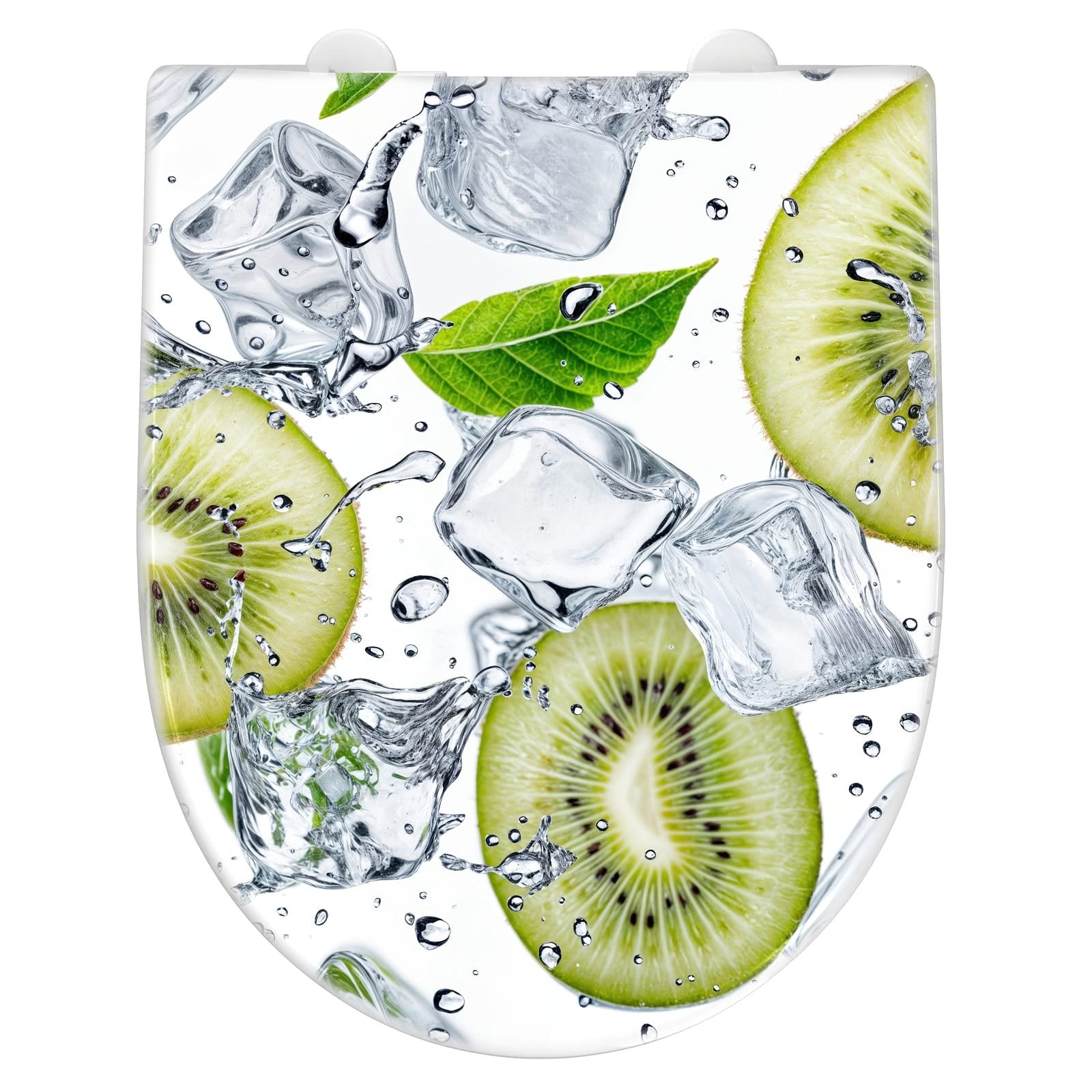 WC-Sitz mit Absenkautomatik Kiwi Würfel Eis
