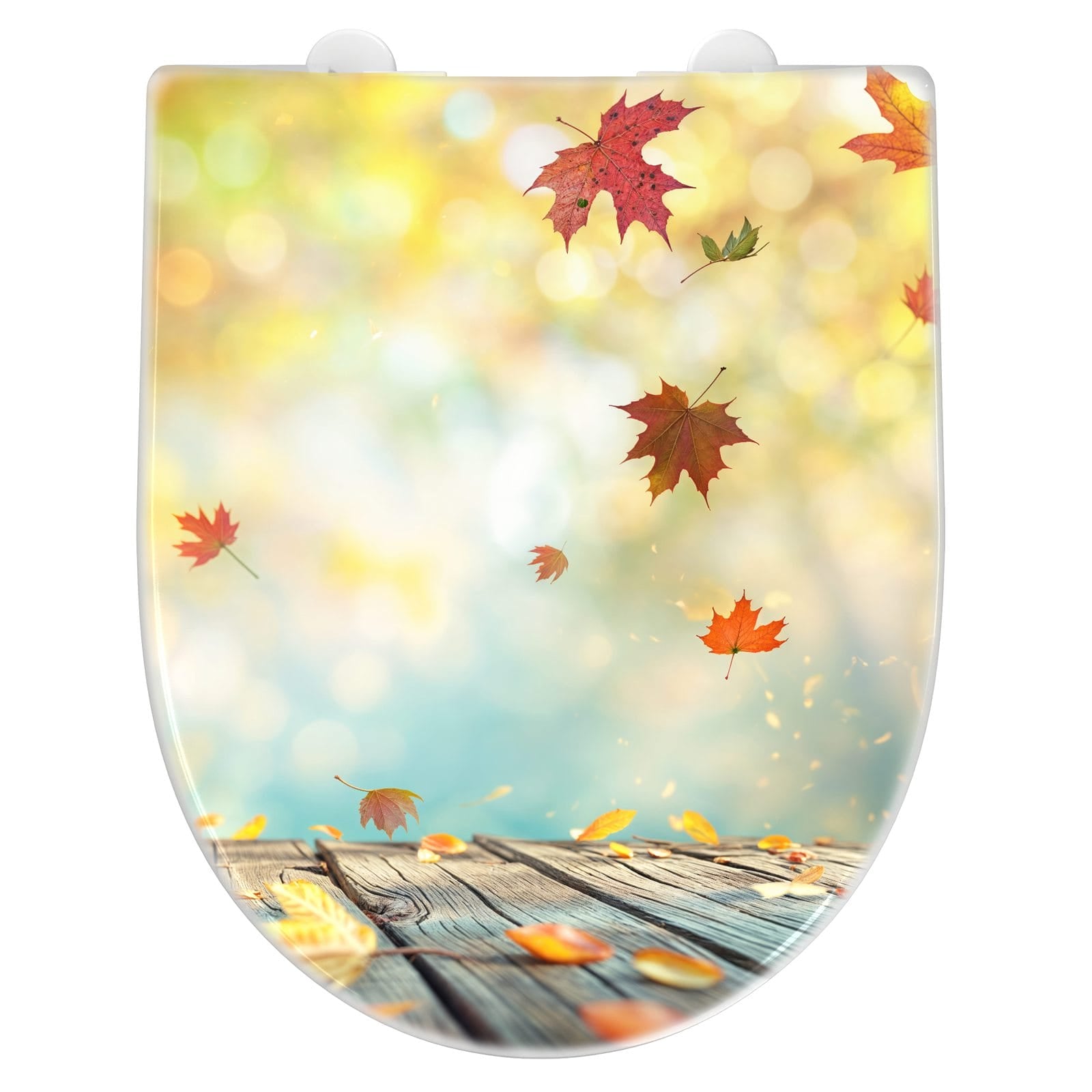 WC-Sitz mit Absenkautomatik Herbstlaub Wald