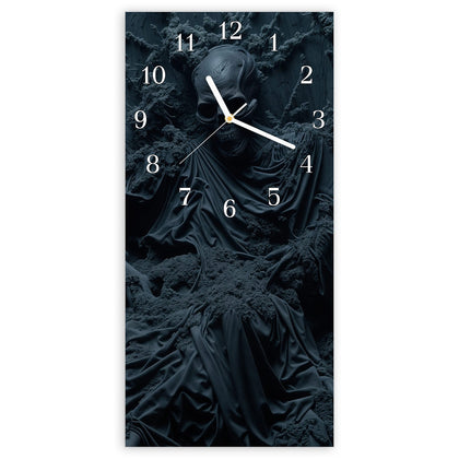 Wanduhr mit dem Motiv Geflügeltes Skelett
