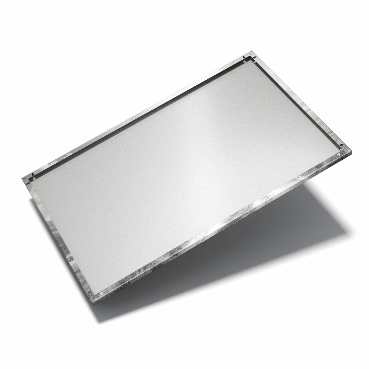 Nur 7 mm – liegt eng an der Wand – Metall Magnettafel - Einsamer Baum vor Bergen