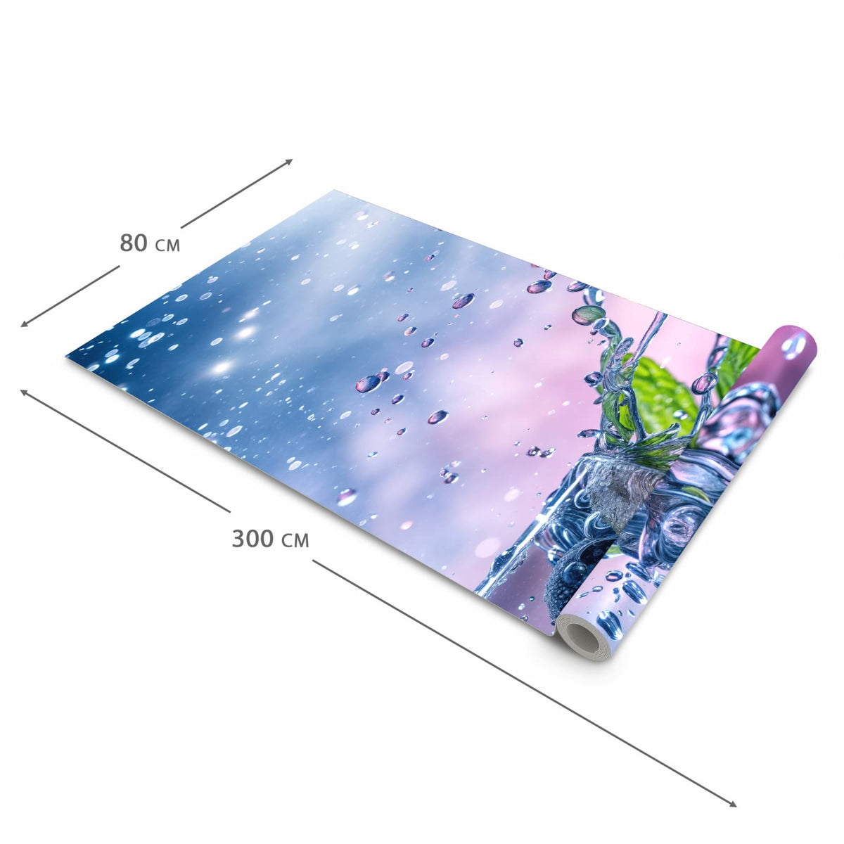 Zeitsparender Bodenläufer Teppich mit Motiv Erfrischendes Getränk in der Grösse 60x150 cm